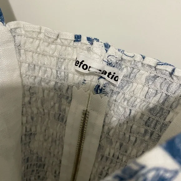 Reformation Jaxon Linen Corsica💙 - Picture 5 of 6